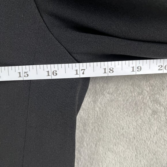 Jones & Co Essentials Blazer Women’s Size 4 Black Stretch Padded Shoulder Work - Picture 7 of 10